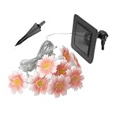 Decorative Small Pink Daises String Solar LED Lights - B0029P2UES