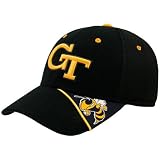 Top of the World Georgia Tech Yellow Jackets Black Splasher One-Fit Hat
