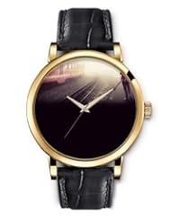SPRAWL Aanalog Fashion Series Gold Ladies Watches of Genuine Black Leather Strap,Unique Wrist Watch for Women Girls Designed with Railway and guitar