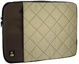 14 inch Olive Green Nylon Quilted Laptop Notebook Sleeve Bag Carry Case w/Handle for MacBook Acer Asus Dell HP Lenovo Sony Toshiba