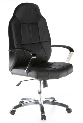 HJH Office/Buerostuhl24 644020 B&uuml;rostuhl / Chefsessel Comodore Echtleder, schwarz Preisvergleich