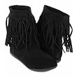 Rebels Women's Poca Flat Fringe Boot Rebels Women's Poca Flat Fringe Boot