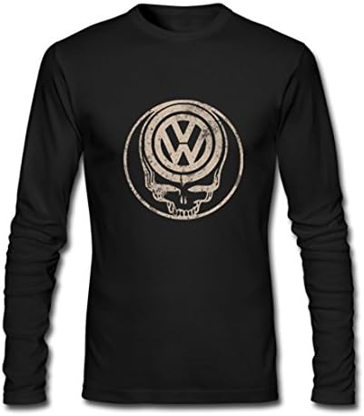 Newbility Volkswagen VW Cool Pattern Custom Gildan Mens Long sleeve T-shirt Black L