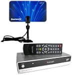Hd Hdtv Dtv Digital to Analog Converter Box and Flat Digital Indoor Tv Antenna Combo Package