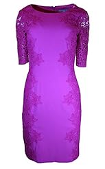 Lace Jacquard  Round Neck Cotton/Polyester  Dress With a Bow(s)