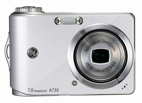GE A730 7MP Digital Camera with 3x Optical Zoom (Silver)