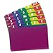 Oxford Poly Index Card Guide Set, 3 x 5 Inches, A-Z, 1/5 Inch Cut Tabs, Assorted Colors, 25 per Set (73153)
