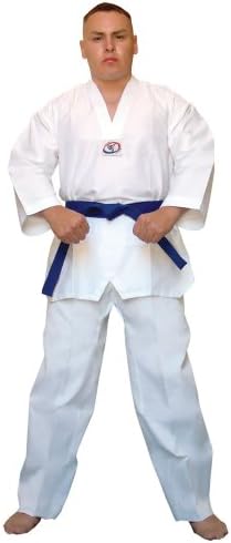 Tiger Claw 7.5 OZ White Light Weight Tae Kwon Do (TKD) Uniform Size 0000 to 8