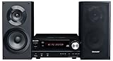Sharp XL-HF151PHBK Hifi Kompaktanlage (30 Watt, Apple iPhone-/iPod-Dock und Apple iPad-Stand) schwarz