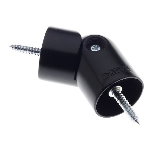 Levolor Swivel Socket, Black, Use With Rods Up To 1-Inch Diameter