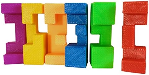 3D Printed Burr Puzzle, MultiColor