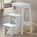 24 Step Stool in White