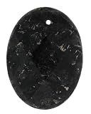 Blue Fire Feldspar - Faceted - Oval Shape - 30X40mm 1.5mm Hole - Set of 3