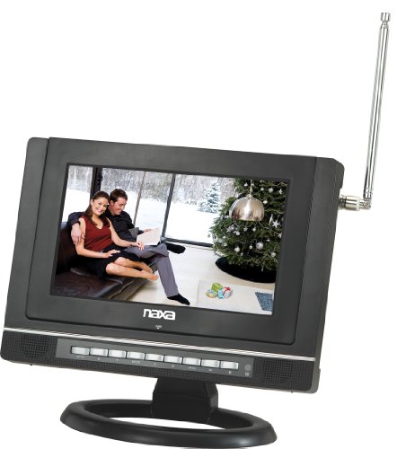 NAXA 9 INCH Widescreen Digital LCD Television with Built-in DVD Player and USB/SD/MMC Inputs (NTD-9001)