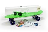 Stereo Vinyl Cruiser Plastic Complete Skateboard (Green, 22.5x6-Inch)