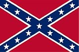Vinyl Sticker: Confederate Flag (3x4.5")