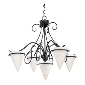Thomas Lighting Tango Painted Bronze Five-Light Chandelier from Thomas Lighting