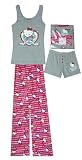 Hello Kitty - Pink and Heather 3 Piece Gift Set for women
