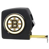 NHL Boston Bruins 25' Black Tape Measure