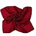 XINMELISHANG 52 x 52cm 100% Silk Womenâ€™s Neck Square Scarf Pure Color Neckerchief Headwrap Ideal for Decoration (Wine Red)