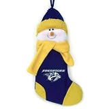 22" NHL Nashville Predators Plush Snowman Hockey Christmas Stocking