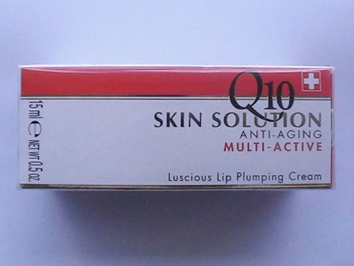 Q10 Skin Solution Anti-Aging Multi-Active Luscious Lip Plumping Cream with Hyaluronic Acid and Glycosaminoglycans