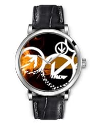 SPRAWL Aanalog Fashion Series Silver Ladies Watches of Genuine Black Leather Strap,Unique Wrist Watch for Women Girls Designed with white arrows
