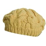 Miso Cable Beanie - Yellow - Womens