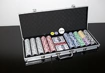 Pokerkoffer 500 Laser Pokerchips, Poker Komplett Set