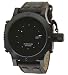 Adee Kaye AK7211-MIPB Black Dial Men's Oversized Quartz Watch
