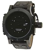 Adee Kaye AK7211-MIPB Black Dial Men's Oversized Quartz Watch