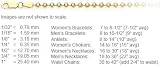 1.0mm bead gold chain available in necklace, bracelet and anklet lengths (14K Solid Gold)