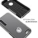 TOTU Dual-Layer TPU Bumper Case for Apple Iphone 6/ 6S - Space Gray/Black