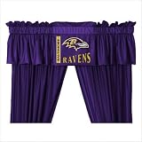 Bundle-95 Baltimore Ravens Drapes and Valance (2 Pieces)