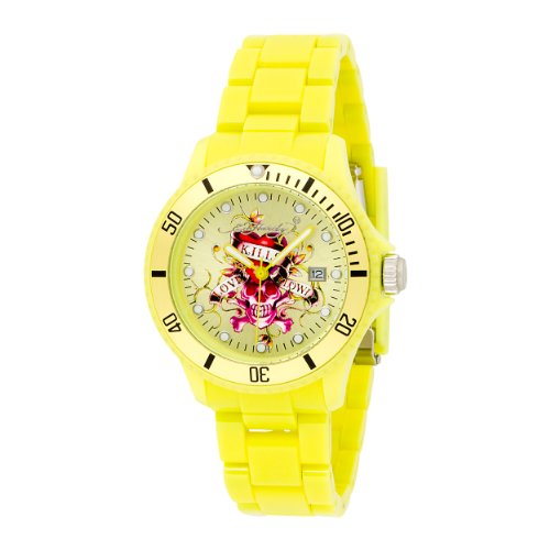 Ed Hardy Unisex VP-YW VIP Yellow Watch