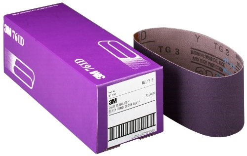 cheap 3M 81429 4-Inch x 24-Inch Purple Regalite Resin Bond 50 Grit Cloth Sanding Belt - 5 Pack