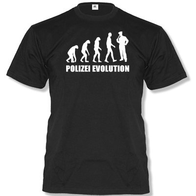 POLIZEI EVOLUTION -Herren Unisex T-Shirt by DoubleM 