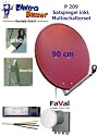 P209 Sat Spiegel HQ 90 Stahl rot inkl. Multischalterse