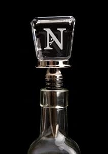 Monogram Glass Wine Stopper - N