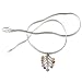 Pendant with Chain Silver Multi Gemstone Jewelry 1.5 Inches