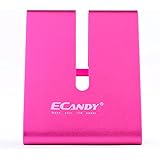 Ecandy Solid Aluminum Desktop Stand for iPhone 6 6+ 3G 4 4S 5 5C 5S Ipad 2 Ipad 3,Ipad 4,Ipad Mini ,iPod touch Samsung Galaxy S3 i9300 S4 9500 HTC Blackberry and most 7" tablet (Hot Pink)