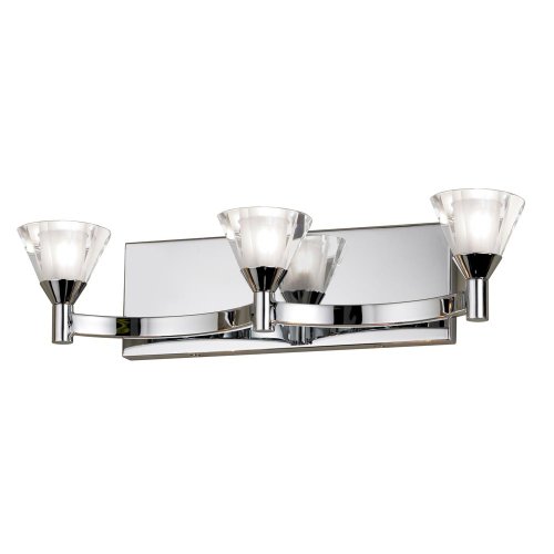 Dainolite Lighting V686-3W-PC Modern 3-Light Vanity, Polished Chrome On Sale