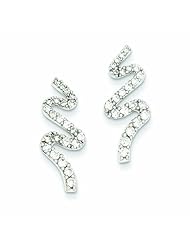 0.8 Carat 14K White Gold Earring