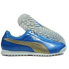 Buy PUMA Roma 68 Italia Metallic Mens Classic Retro Casual Soccer Athletic Lace-Up Shoes Sneakers... by PUMA