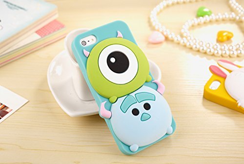 iPhone 6 Case, 3D Cute Cartoon Animal Soft Silicone Gel Back Case Cover for 4.7 inches iPhone 6 (Monsters)