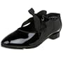 Capezio Women's 625 Jr. Tyette Tap Shoe,Black Patent,8 M US