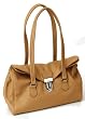 Prada Leather BR2375 Camel Pushlock Handbag