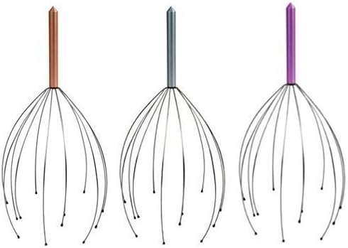 Wowlife Tingler Scalp and Head Massager Hand Held Scalp Head Massager Head Neck Scalp Massager Provides Deep Relaxation Head Neck Scalp Massager Massage Stress Relax Release Equipment Head Massager Scalp Claw Scalp Massager (3pcs)