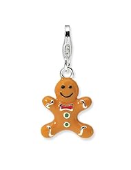 New Amore La Vita Sterling Silver 3-D Gingerbread Charm