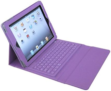 Superbpag(TM) Bluetooth 3.0 Wireless Keyboard Cover Case PU and Waterproof Silicone Keyboard for iPad2 iPad3 iPad4 (Purple)